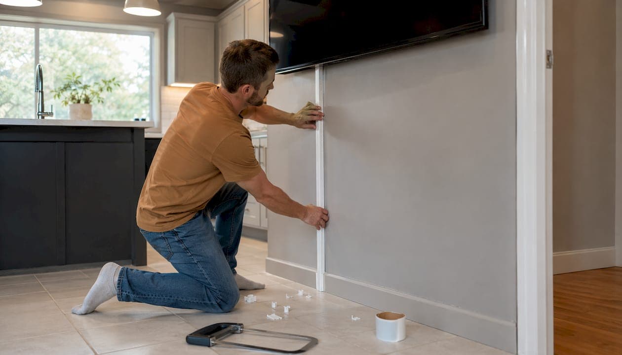 Hide Wires from a Mounted TV Without Cutting Walls