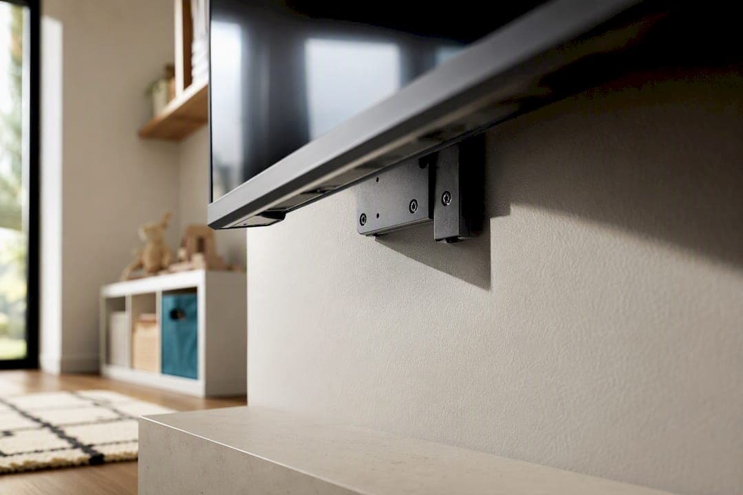 Kids Safe TV Wall That Keeps Style With Pre Cut Engineered Kits
