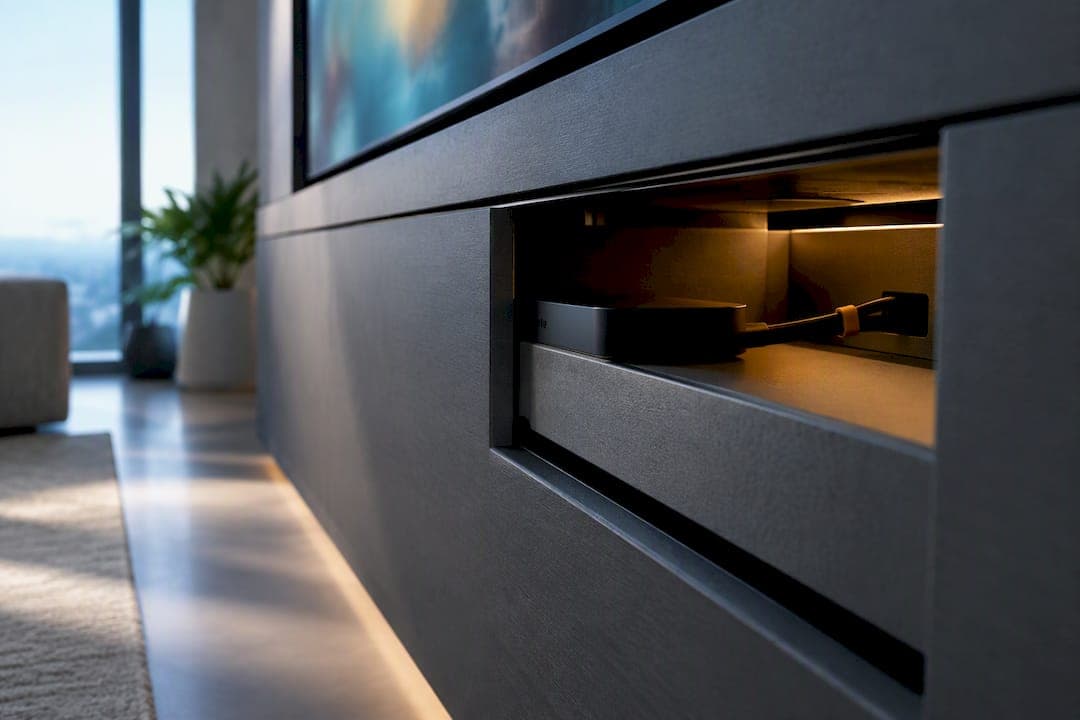 Hide an Apple TV in a Media Wall for Owners, Leave 2–3 in Slack