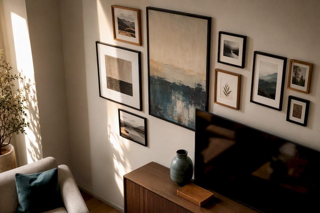 3 Ways Homeowners Can Make Art Around a TV Look Intentional Without a Contractor