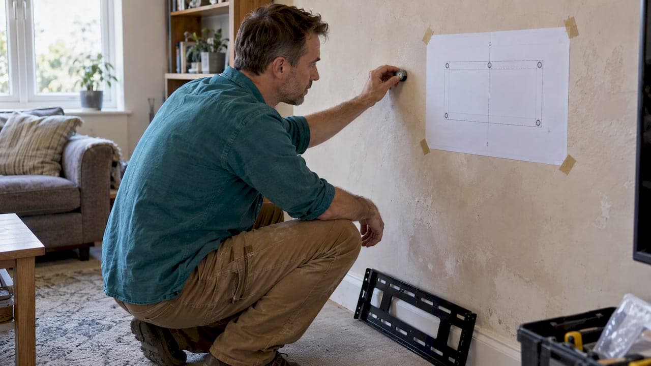 DIY Homeowners: Mount a TV on Plaster Using Magnets and Test Holes