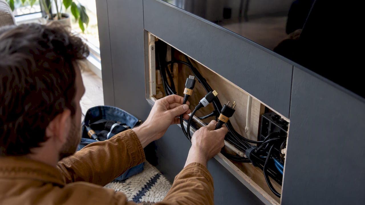 4 Serviceable TV Wall Cable Labels Homeowners Need