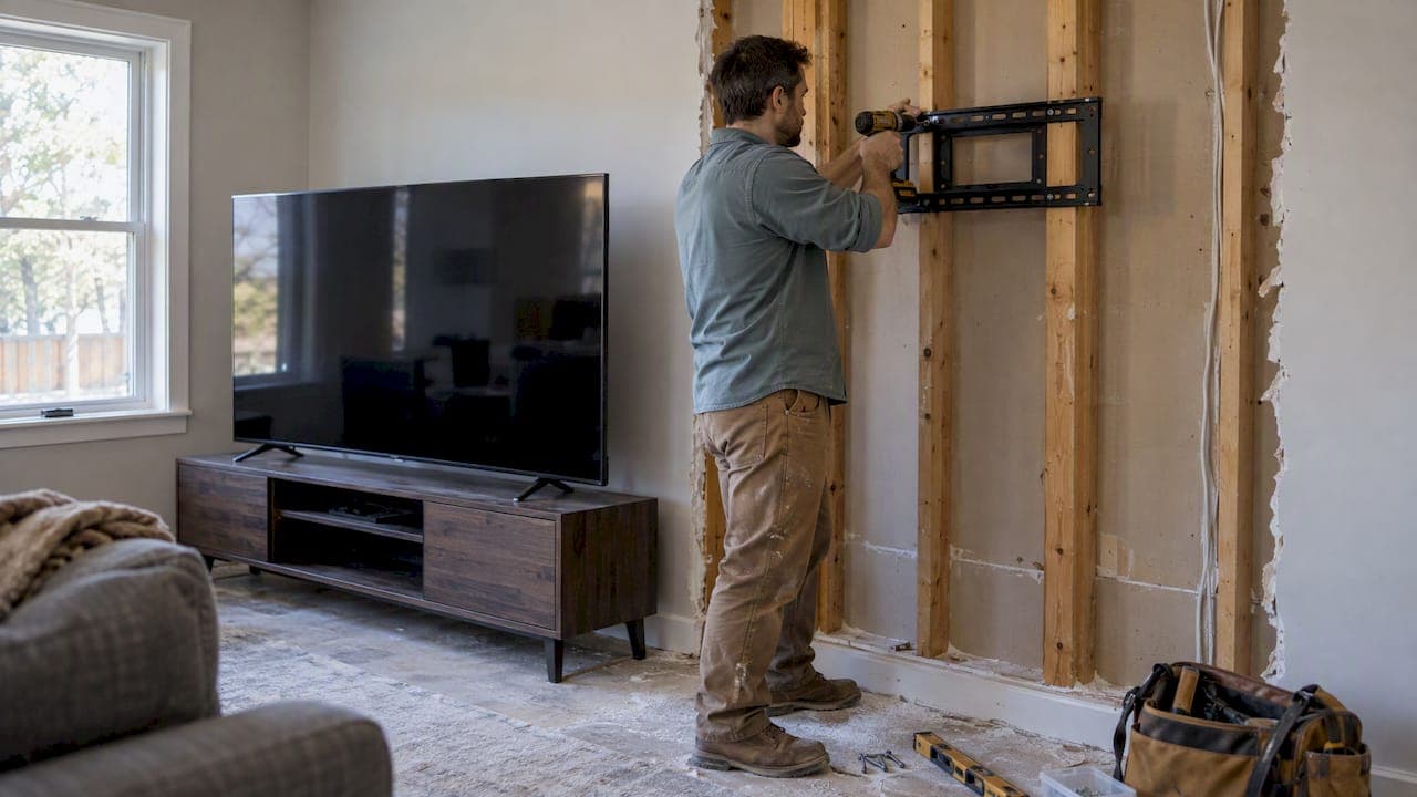 Bigger TV Wall Upgrade for Homeowners: TVs 75 Inches and Up Need Studs